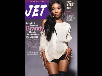 Brandy - Brandy graces the recent cover of &lt;i&gt;Jet&lt;/i&gt;, and inside she discusses her comeback after a 4-year hiatus, her fifth album and the personal obstacles she has endured.