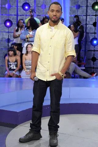 Soaking It All In - Terrence J on set at BET's 106 &amp; Park (Photo: John Ricard / BET)