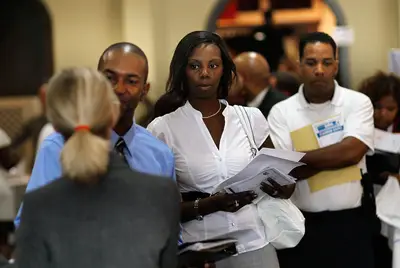 Charlotte, North Carolina  - Black unemployment in North Carolina, where African-Americans comprise 21.5 percent of the population, is 17.4 percent. In Charlotte, where they comprise 26.6 percent of the population, their unemployment rate is 19.5 percent, compared to 8.5 percent for whites.(Photo: Chris Hondros/Getty Images)