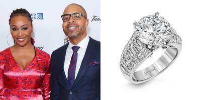 Cynthia Bailey and Mike Hill - Real Housewives of Atlanta star Cynthia Bailey got engaged to TV Personality, Mike Hill. The $85K ring was purchased from&nbsp;Solomon Brothers,&nbsp;retailing for $14,036, with the 5-ct stone purchased for around $70,000, with a total ring value of about $85,000. Whoa, baby!