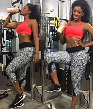 Porsha Williams @porsha4real - &quot;A lot of people have been asking me about @310Nutrition. One question I keep getting is, ‘How can I try #310Shake before buying it?’ I found out you can get a free 310 Shake sample and shaker cup like mine at www.try310shake.com&quot;The TV personality shares her secret to a fit bod. Will you be trying a 310 Shake?