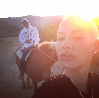 Amber Rosebud @muvarosebud - &quot;Last night was an awesome date night with the hub.&quot;How do celeb couple Amber Rose and her man Wiz Khalifa keep it together? They go on horseback-riding dates!(Photo: Amber Rose via Instagram)