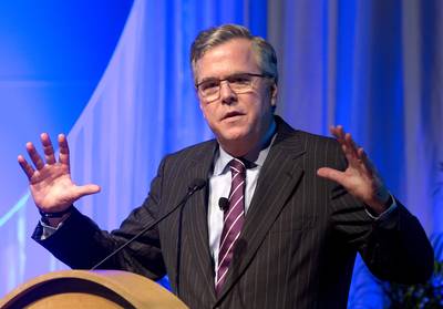 An Act of Love - Former Florida Gov. Jeb Bush, a potential 2016 presidential candidate, rankled fellow Republicans when he called for a more sympathetic look at illegal immigration. &quot;Speaking at the George Bush Presidential Library and Museum, he said, &quot;Yes, they broke the law, but it’s not a felony; it’s an act of love and an act of commitment to your family. It’s a different kind of crime. It shouldn’t rile people up that people are coming to provide for their family.” (Photo: AP Photo/Wilfredo Lee)