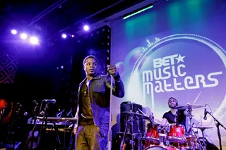 Got Us Going - Brian Angel pauses for dramatic effect during his&nbsp;serenade of the audience.(Photo: Bennett Raglin/BET/Getty Images for BET)