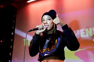 Levels - New York native&nbsp;Tiffany Stevenson&nbsp;makes sure the vibes are right and the sound quality is on point when she shuts it down. Looks like it was thumbs up for the night.(Photo: Bennett Raglin/BET/Getty Images for BET)