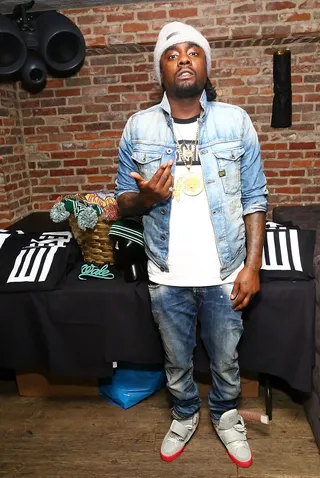 Mad Hatter - Wale hosts a press event in NYC for his new line of hats called Wrkng Title at Manon. Merchandise will be available later this summer.&nbsp;(Photo: Astrid Stawiarz/Getty Images for Roc Nation)