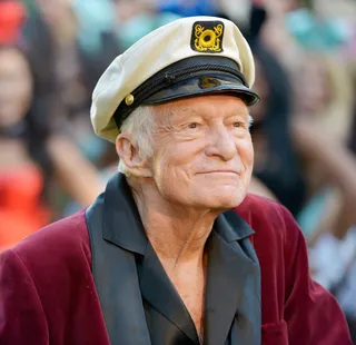 Hugh Hefner: April 9 - The King of&nbsp;Playboy is as cool as ever at 88.  (Photo: Charley Gallay/Getty Images for Playboy)