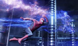 It's On - Not all the action happens on-screen in the Amazing Spider-Man 2. We can't wait to snap up the film's soundtrack, which features a title track by unlikely collaborators Alicia Keys and Kendrick Lamar called &quot;It's On Again.&quot; Grammy winner and Oscar nominee Pharrell produced the catchy track. (Photo: Columbia Pictures/Sony Pictures Imageworks)
