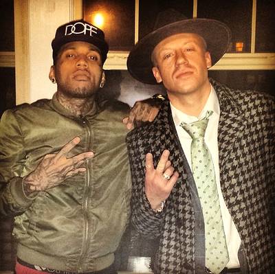 Kid Ink @kidinkbatgang - &quot;Last night was a movie....no tellin wats gonna happen tonight...@macklemore&nbsp;#MyOwnLane&nbsp;tour&quot;Kid Ink links up with Macklemore during a break on tour. The young rapper will be hitting the Hot 97 Summer Jam stage this year.(Photo: Kid Ink via Instagram)