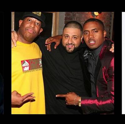 DJ Khaled @djkhaled - DJ Khaled reminisces about hanging with Nas and DJ Premier for his #TBT post.(Photo: DJ Khaled via Instagram)