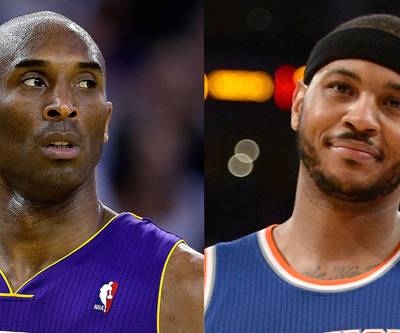 Kobe Bryant Flies to LA For Lakers' Melo Meeting - How serious is Kobe Bryant about winning? According to ESPN, Bryant left his family vacation in Europe and flew into Los Angeles on Wednesday night to make sure he was present for the Lakers’ pitch to free agent Carmelo Anthony. The two superstars have a longstanding friendship and can help each other with the Black Mamba assisting Melo in winning his first ring and in turn Anthony aiding Bryant to capture his sixth NBA title.(Photos from left: Ezra Shaw/Getty Images, Harry How/Getty Images)