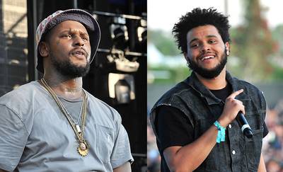 Everybody Wants Q - TDE's ScHoolboy Q has been constantly hitting the stage this summer. Q is hopping on tour with The Weeknd&nbsp;as well as returning to the Peter Palooza stage. Q's lively energy and hard-hitting beats make him a sight to see in concert. (Photos from left: Gary Gershoff/Getty Images, Frazer Harrison/Getty Images for Coachella)