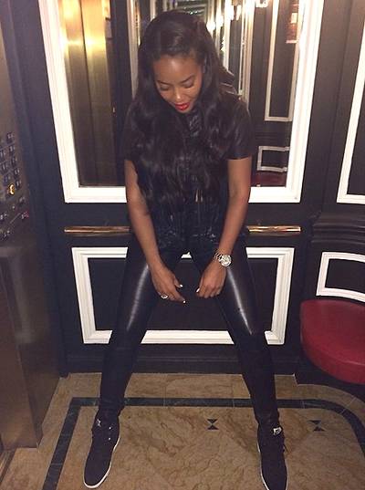 Angela Simmons @angelasimmons - Angela Simmons is a fashionista, but knows that sometimes keeping it simple is best as she expressed in her caption:&quot;All black kind of day ❤️&quot;(Photo: Angela Simmons via Instagram)