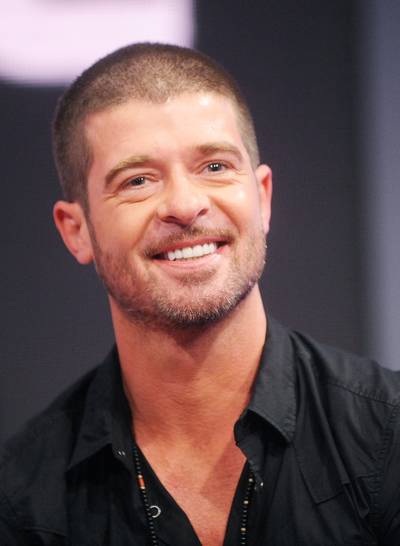 Robin Thicke admitting to heavy drinking and drug use: - “With all due respect, I was high and drunk every time I did an interview last year. Every day I woke up, I would take a Vicodin to start the day and then I would fill up a water bottle with vodka and drink it before and during my interview.”(Photo: Brad Barket/Getty Images)