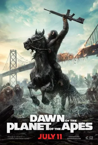 Dawn of the Planet of the Apes: July 11 - Our favorite genetically-evolved, super-human, intelligent apes are back. In this chapter, they must do battle with human survivors of a deadly virus in an ultimate showdown that determines Earth's dominant species.   (Photo: 20th Century Fox)&nbsp;