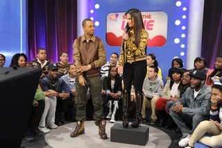 Where My Box - Terrence J and Rocsi Diaz at 106 &amp; Park, February 15, 2012. (Photo: John Ricard / BET)