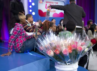 Flowers For You - Flowers for the audience at 106 &amp; Park, February 15, 2012. (Photo: John Ricard / BET)