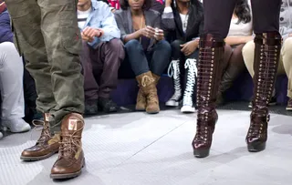 Let's Walk It Out - Terrence J and Rocsi Diaz at 106 &amp; Park, February 15, 2012. (Photo: John Ricard / BET)