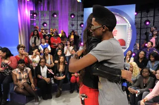 Hi There - Lil Twist shows love to Rocsi at 106 &amp; Park, February 14, 2012. (Photo: John Ricard / BET)