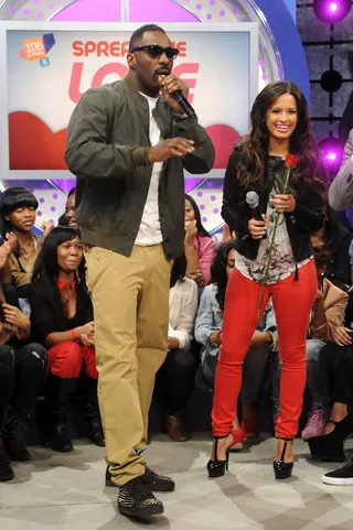 I Love It - Idris Elba at 106 &amp; Park, February 14, 2012. (Photo: Dane Delaney / BET)
