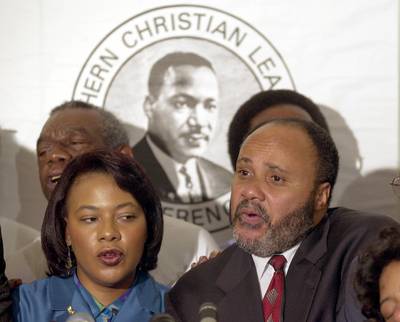 The Kings - The three surviving children of revered civil rights leader Martin Luther King Jr. have been involved in a flurry of disputes involving the estates of their parents. In 2008, Dexter King, CEO of King Inc. and chairman of the King Center,&nbsp;sued sister Bernice, the administrator of her mother's estate, to gain control over personal papers, including love letters between Coretta Scott King and Martin Luther King Jr. Bernice and Martin Luther King III sued Dexter, accusing him of wrongfully taking money from their parents' estates.   (Photo: Erik S. Lesser/Getty Images)