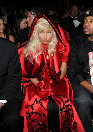 Nicki Minaj - Nicki is the femcee that runs rap and her daring style, bold rhymes and charming personality is what has made her the global powerhouse that she is. Oh, and she doesn't just rap, she sings, too!(Photo: Larry Busacca/Getty Images)