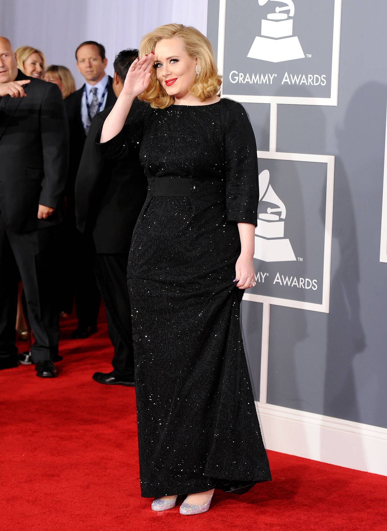 Adele - The night's - Image 2 from 2012 Grammy Awards: Red Carpet Looks |  BET