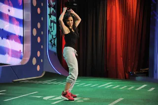 Too Much Flavor - Rocsi Diaz dances the salsa at 106 &amp; Park, January 26, 2012. (Photo: John Ricard / BET)