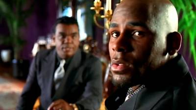 R. Kelly feat. Ron Isley, &quot;Down Low (Remix)&quot; - With its epic, slow-motion, almost sexual shots of Clinton-era luxury, this video in many ways paved the way for Hype's hood-mafia magnus opus Belly.&nbsp;&nbsp;(Photo: Jive Records)