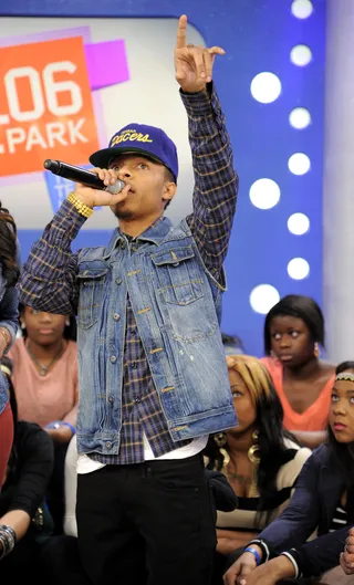 Hands Up - Bow Wow at 106 &amp; Park, January 23, 2012. (Photo: John Ricard / BET)