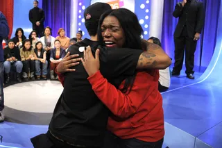 Cry for You\r - Bow Wow greets an excited fan at 106 &amp; Park, January 23, 2012. (Photo: John Ricard / BET)