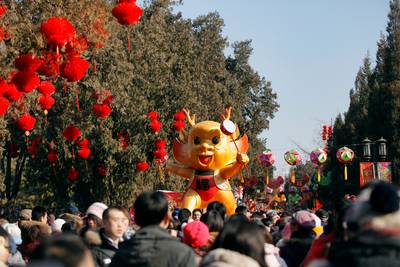 Year of the Dragon Arrives - Millions of Asians around the world rang in the Lunar New Year this week with hopes that the Year of the Dragon will bring the wealth and power it is believed to represent.(Photo: Lintao Zhang/Getty Images)