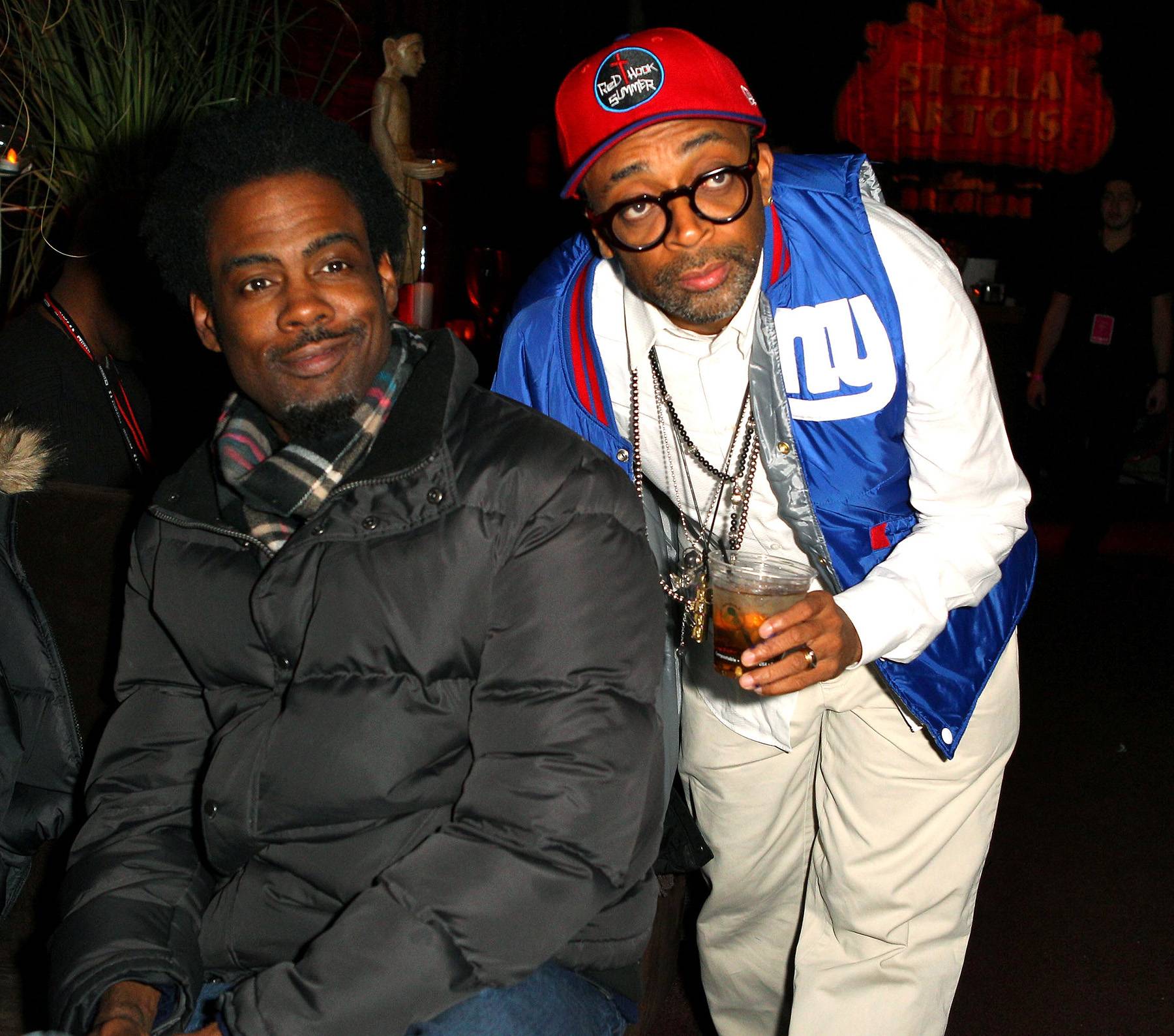 Brooklyn's in the House\r - Brooklyn natives Chris Rock and Spike Lee attend the T-Mobile Presents Google Music at TAO, a nightlife event at the 2012 Sundance Film Festival in Park City, Utah. Rock is in town to promote his new film, 2 Days in New York, with Julie Delpy, while Lee is there to screen his upcoming feature, Red Hook Summer.&nbsp; (Photo: Joe Scarnici/Getty Images)
