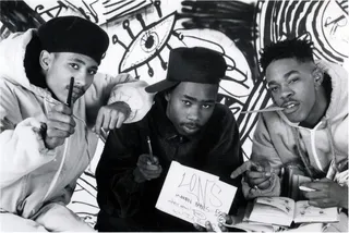 Future Leaders - Busta first broke through as the standout member of Long Island–based crew Leaders of the New School, whose acclaimed first album, Future Without a Past, included the hits "Case of the P.T.A." and "Sobb Story."&nbsp;(Photo: Courtesy Elektra Records)