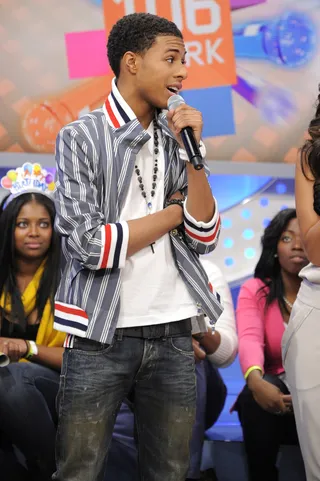 Ready for the World - Diggy Simmons at 106 &amp; Park, January 20, 2012. (Photo: John Ricard / BET)