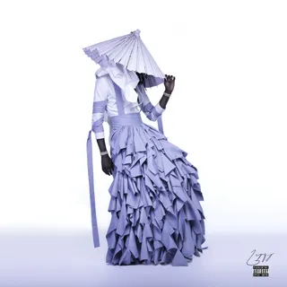 Jeffery - Jeffery is Thugger's third full-length release this year and one of his strongest releases so far because of the hot production and, of course, Young Thug's entrancing sound. The most captivating part is Young Thug's album artwork, which features him in a piece that is part of Italian designer Alessandro Trincone's “Annodami” collection. The look was inspired by Japanese kimonos and trousers and the photo was shot by Garfield Larmond.(Photo: Atlantic Records)