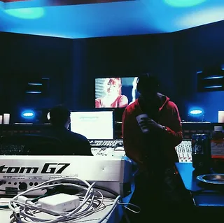 Skyfall  - "I'm trapped in my conscience / My trap is still bunkin', look at all of these hundreds /Hit up the hood pharmacist, he serve all the muddy / Might shoot at your buddy who shot at my buddy /The sky keep on fallin', the drugs I keep callin'."(Photo: Travi$ Scott via Instagram)