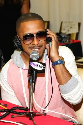 Mr. Houston Touches Down  - Marques Houston chats with a few radio DJs before he gets ready for the 2015 BET Awards. (Photo: Rich Polk/BET/Getty Images for BET)