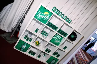 Sprite Displays - Sprite displays at day 2 of the radio broadcast center during the 2015 BET Experience on June 27, 2015, in Los Angeles. (Photo: Rich Polk/BET/Getty Images for BET)