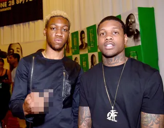 Trap Musikk Stars  - Rappers OG Maco and Lil Durk gather up for a trill photo together! (Photo: Alberto Rodriguez/BET/Getty Images for BET)
