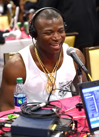 I'm in Love  - "CoCo" rapper O.T. Genasis attends day 1 of the Radio Broadcast Center! Seems like he's having a good time.&nbsp; (Photo: Alberto Rodriguez/BET/Getty Images for BET)