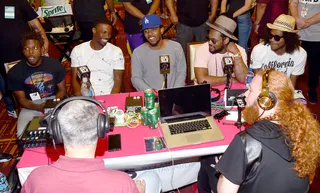 Rollin' Deep  - K. Dot and the rest of the TDE team roll through to the Radio Broadcast Center, and media's on top of it! (Photo: Alberto Rodriguez/BET/Getty Images for BET)