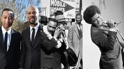 Happy MLK Day - &nbsp;Today we celebrate Dr. Martin Luther King Jr.'s life and legacy, the civil rights icon who fought for equality and was assassinated on April 4, 1968, at only 36 years old. Music has always been a huge part of the civil rights movement; take a look at some of the artists and songs that inspired the fight for justice.(Photos from left: Paras Griffin/Getty Images for Paramount Pictures, William Lovelace/Daily Express/Hulton Archive/Getty Images, Keystone-France/Gamma-Keystone via Getty Images)&nbsp;
