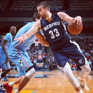 On My Grizzle - Marc Gasol is the Grizzly that never gets tired. Poke this bear at your own risk.(Photo: Memphis Grizzlies via Instagram)