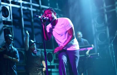 &quot;Alright&quot; - After the libation, there's this&nbsp;Terrace&nbsp;Martin-on-the-sax-driven liberation. &quot;If God got us, then we gon' be alright,&quot; Kendrick&nbsp;assures.(Photo: Dana Edelson/NBC/NBCU Photo Bank)