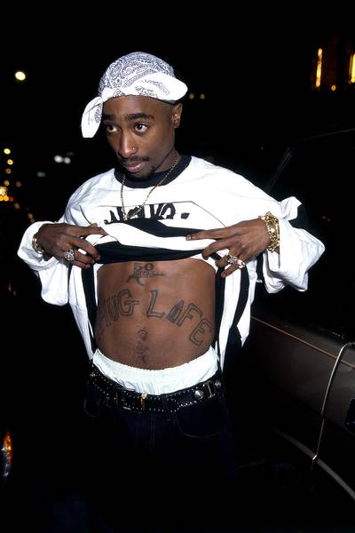 Tupac Shakur - “They think we flossin’ money, so they pull a ratchet: what’s good?/ It happens in Compton, happens in Queens, happened to Big L/ Happened to Chinx and Tupac in that passenger’s seat” - &quot;The Ghetto&quot; (The Documentary 2.5)Jayceon took a moment to reflect on the passing of ‘Pac, while also mentioning two other fallen rappers, Big L and Chinx Drugz.(Photo: Lawrence Schwartzwald /Sygma/Corbis)