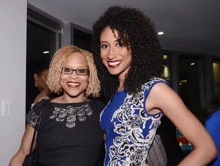 Women of Beauty  - Global Cosmetics Vice President Esi Eggleston Bracey and Teen Vogue's Beauty &amp; Health Director Elaine Welteroth. (Photo: Kris Connor/Getty Images for BET)