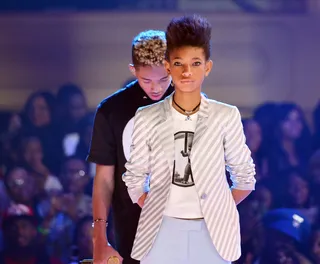Miss MSFT - Willow Smith shows off her beauty in MSFTS during Rip the Runway.  (Photo: Stephen Lovekin/Getty Images for BET's Rip the Runway)