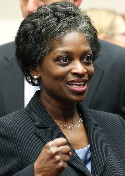 Mignon Clyburn - Mignon Clyburn is a Democratic member of the Federal Communications Commission, which has regulatory power over the nation's most important media, communications and technology companies. When FCC chairman Julius&nbsp;Genachowski steps down in June, rumor has it, Clyburn, daughter of the House's third-top Democrat Rep. James Clyburn, could be named acting commissioner.  (Photo: Mark Wilson/Getty Images)