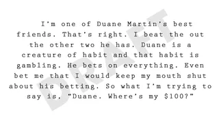 On Duane Martin... - (Photo: BET)
